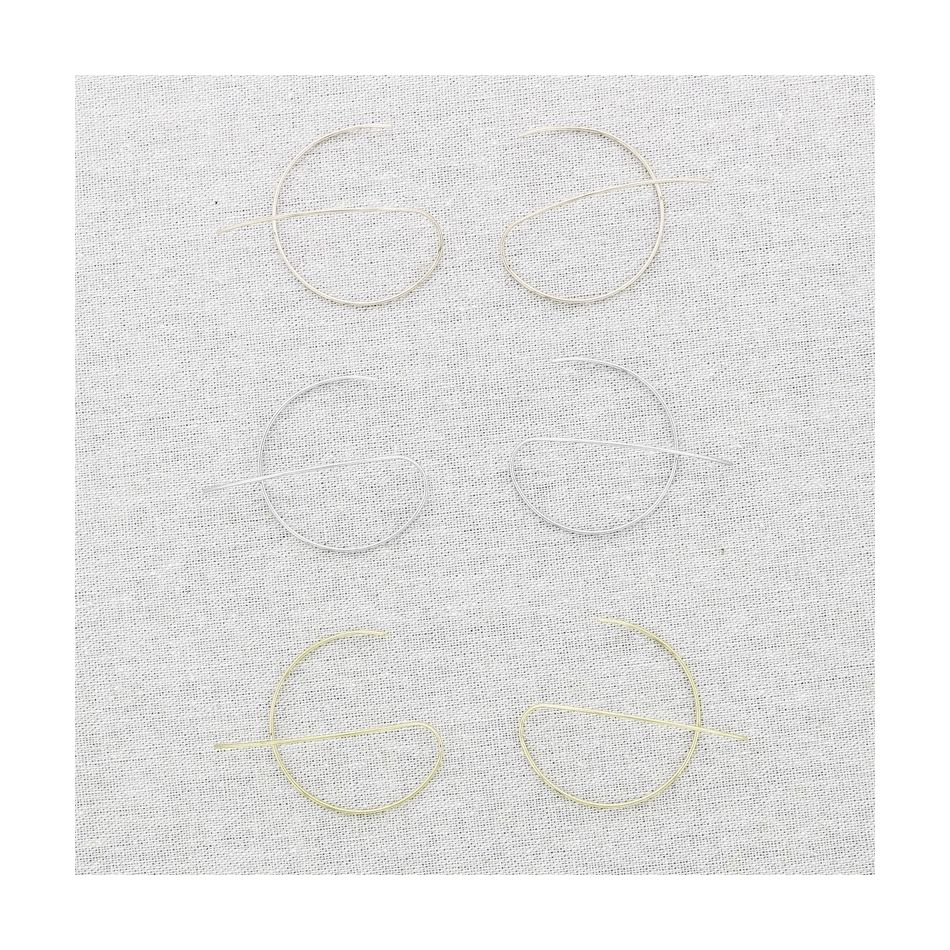 IRREGULAR CIRCLE STEEL EARRINGS