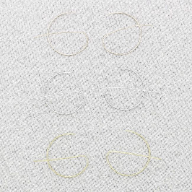 IRREGULAR CIRCLE STEEL EARRINGS