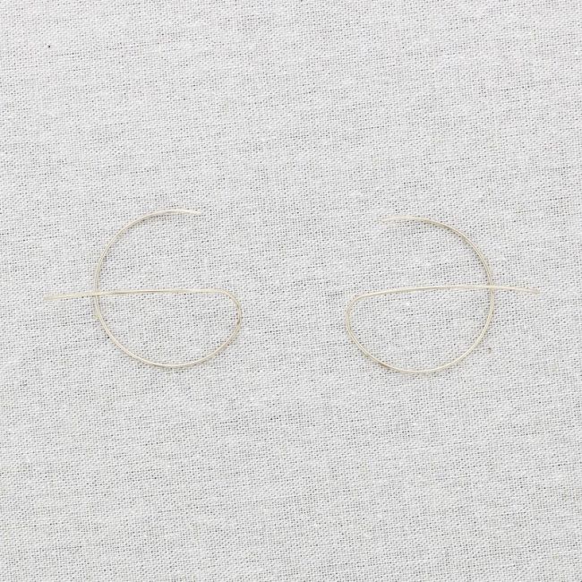 IRREGULAR CIRCLE STEEL EARRINGS
