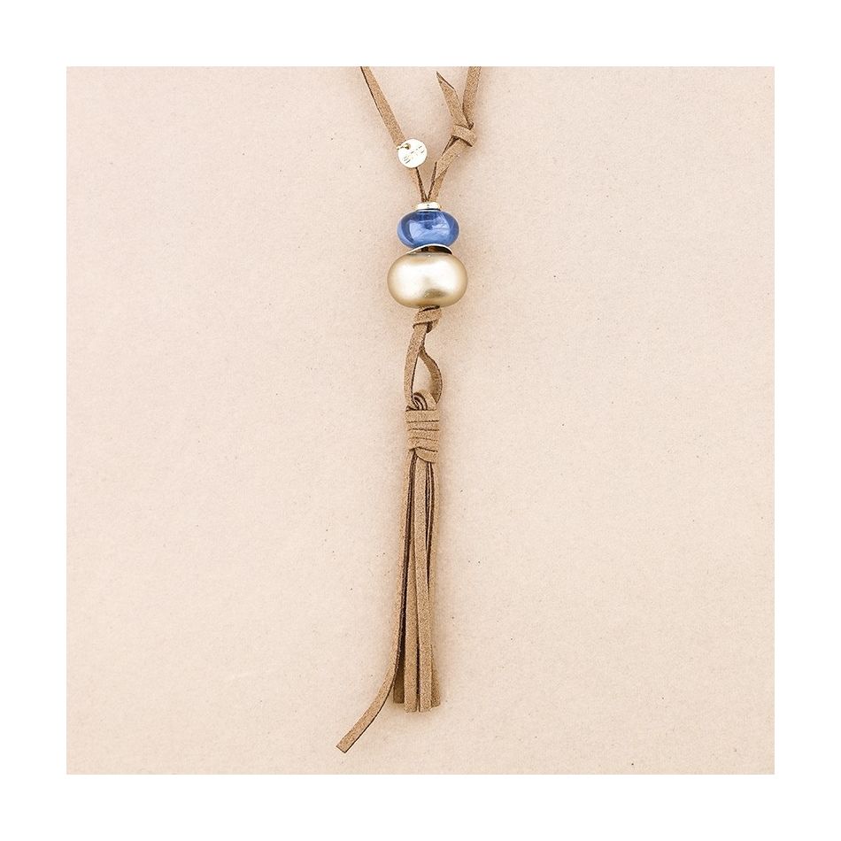 NECKLACE PHONE STRAP CORD BEADS FRINGE