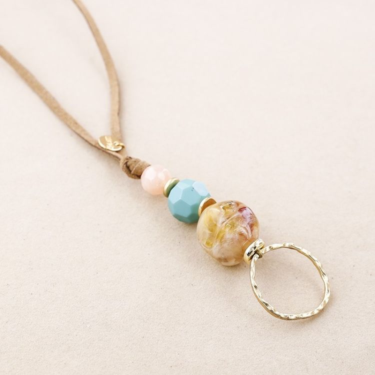 NECKLACE PHONE STRAP CORD BEADS