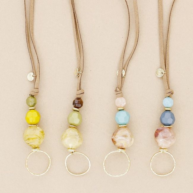 COLLAR CUELGA GAFAS CORDÓN CUENTAS