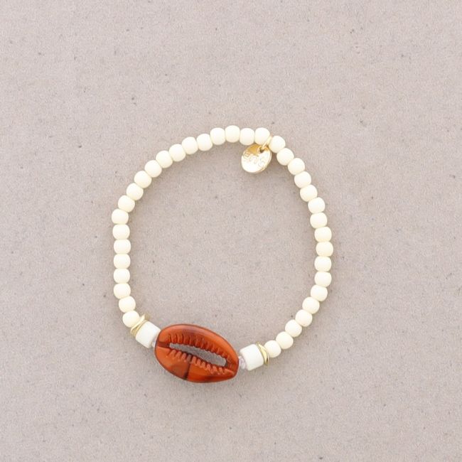 RESIN SHELL BEADS BRACELET