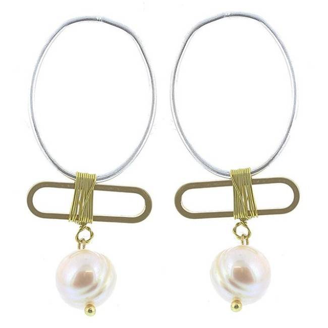 PENDIENTES FORMAS COLGANTE PERLA CULTIVADA