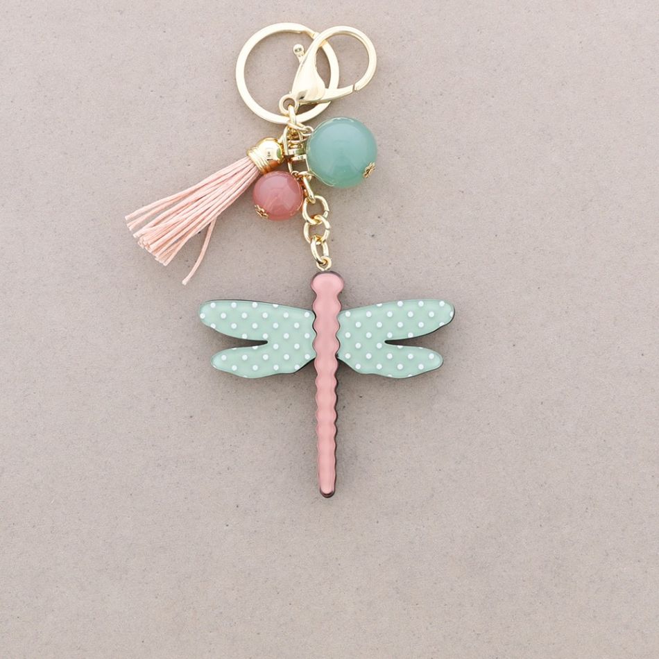 RESIN DRAGONFLY KEYCHAIN