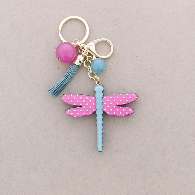 RESIN DRAGONFLY KEYCHAIN