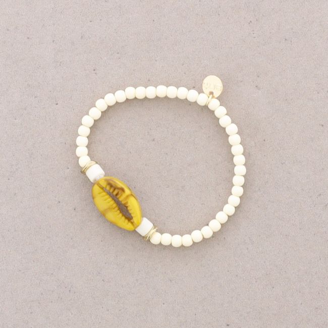 RESIN SHELL BEADS BRACELET