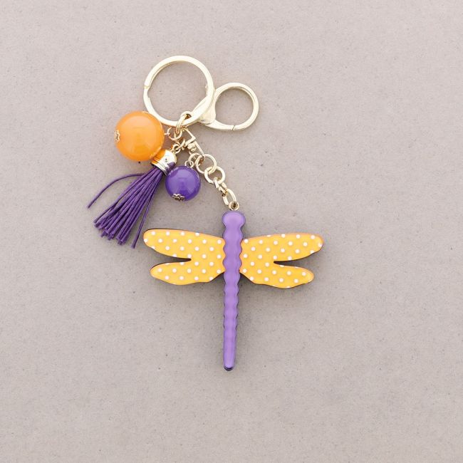 RESIN DRAGONFLY KEYCHAIN