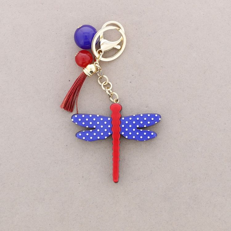 RESIN DRAGONFLY KEYCHAIN