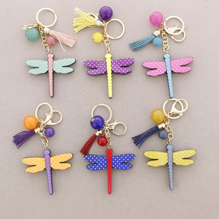 RESIN DRAGONFLY KEYCHAIN 2