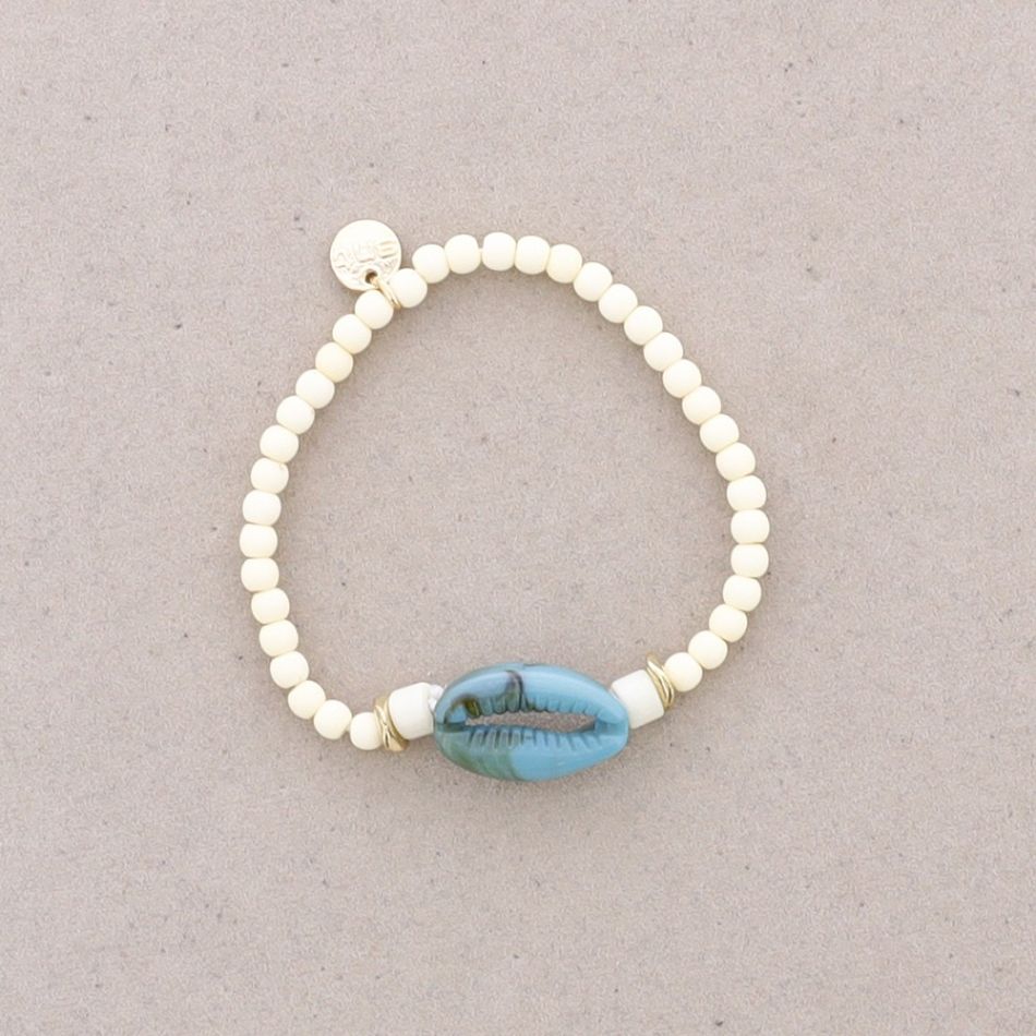 RESIN SHELL BEADS BRACELET