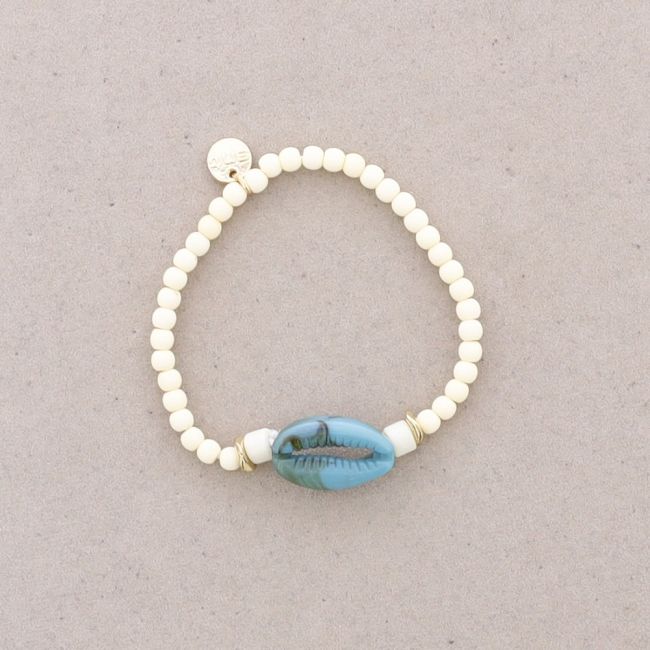 RESIN SHELL BEADS BRACELET