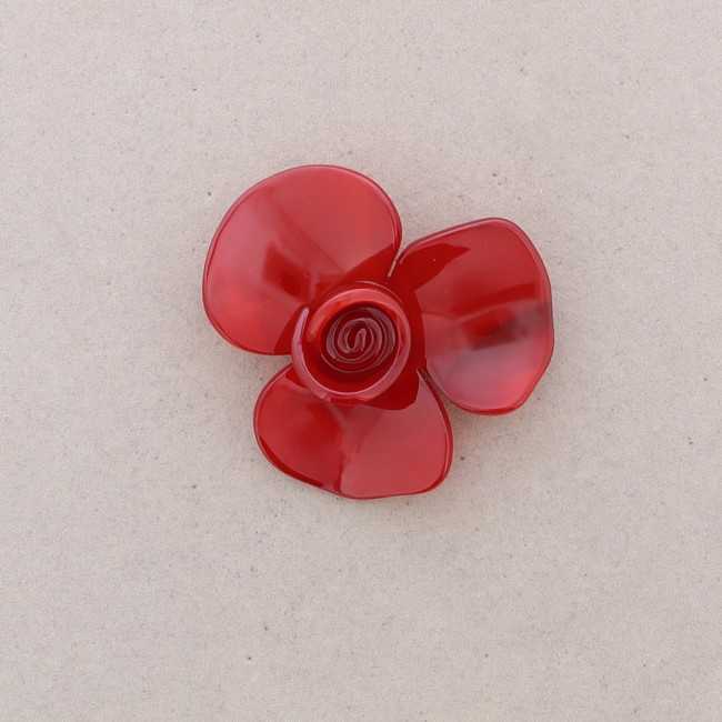 BROCHE FLOR RESINA 7 CM