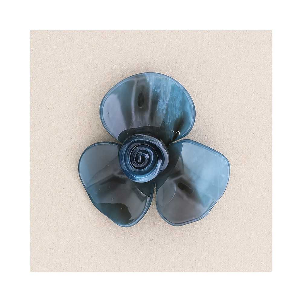 BROCHE FLOR RESINA 7 CM