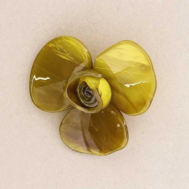 BROCHE FLOR RESINA 7 CM