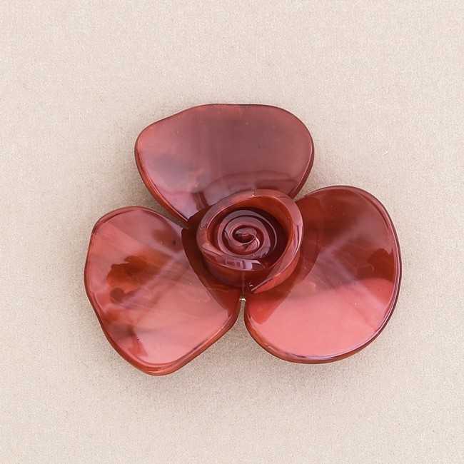 BROCHE FLOR RESINA 7 CM