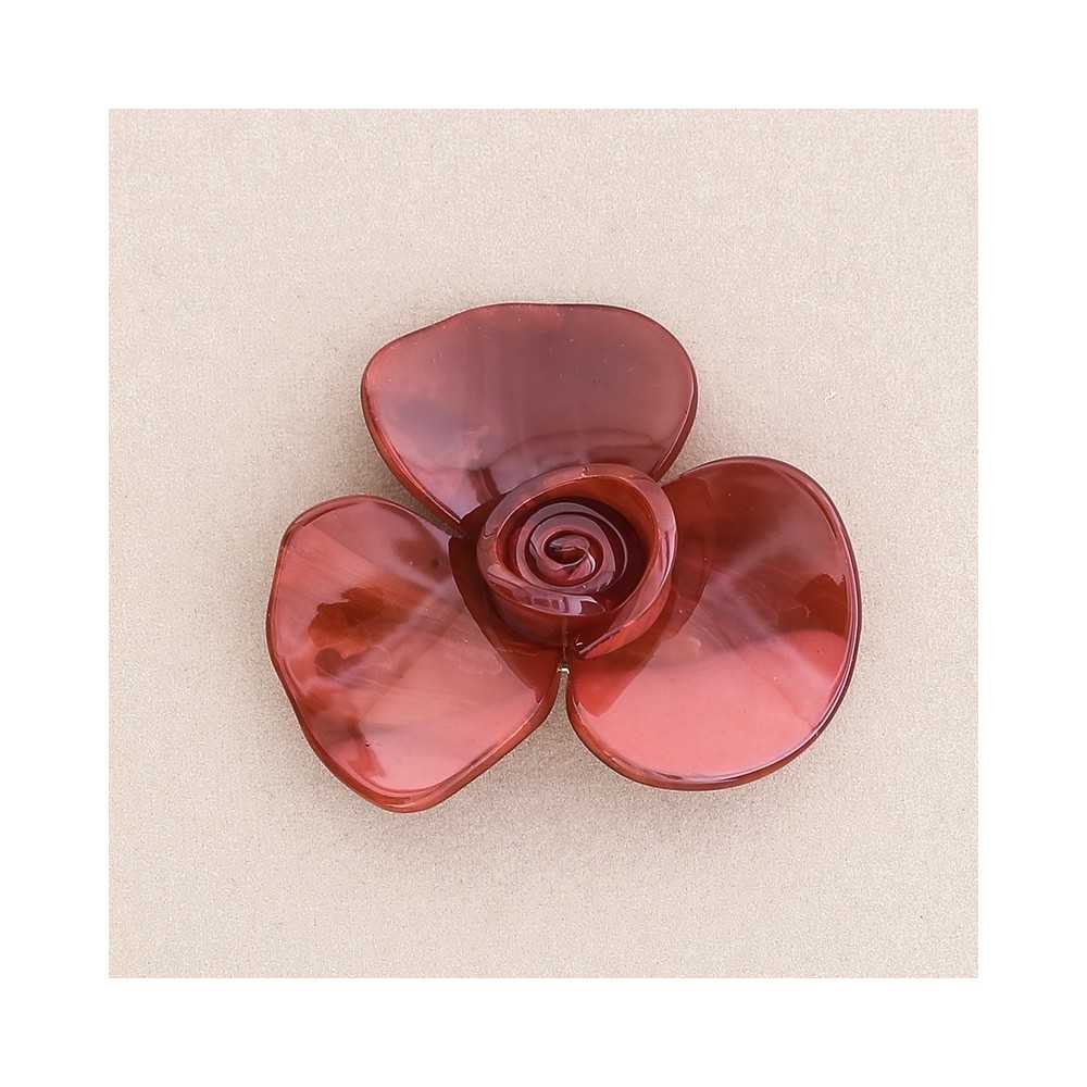 BROCHE FLOR RESINA 7 CM