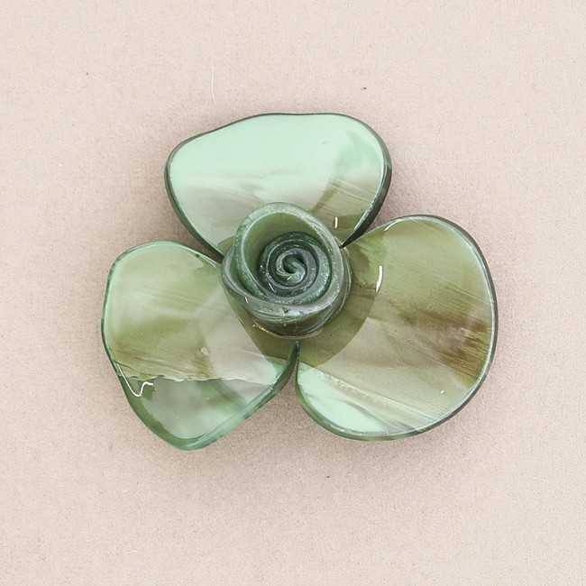 BROCHE FLOR RESINA 7 CM