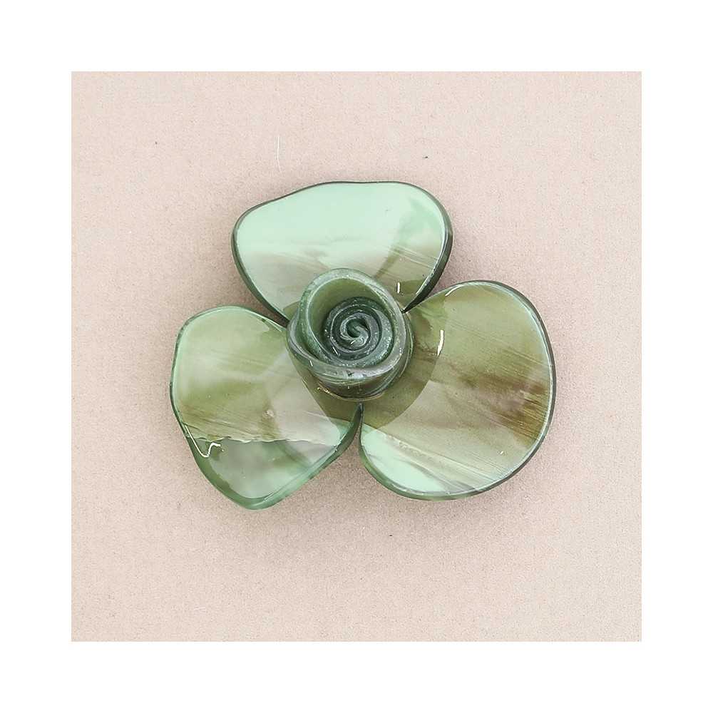 BROCHE FLOR RESINA 7 CM