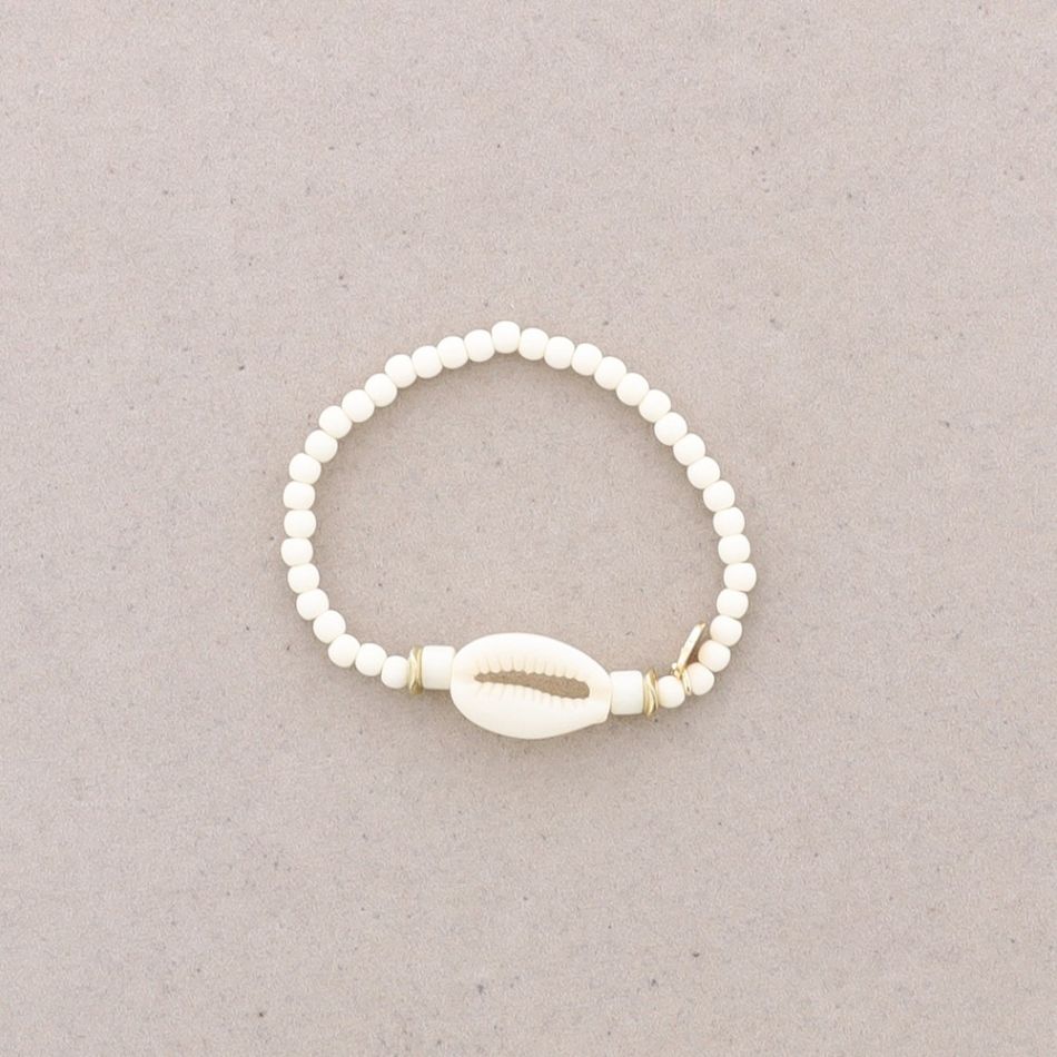 RESIN SHELL BEADS BRACELET
