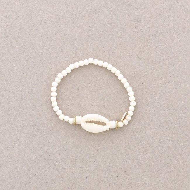 RESIN SHELL BEADS BRACELET