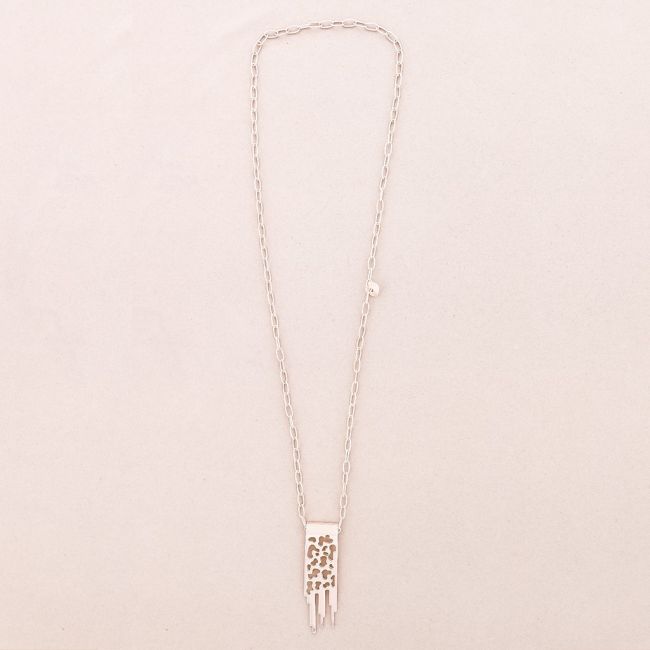 COLLAR LARGO COLGANTE METAL
