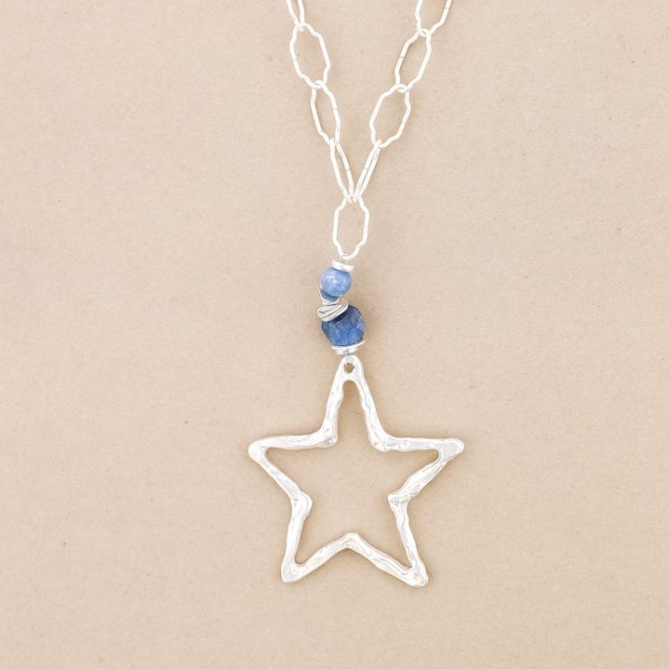 COLLAR LARGO CADENA COLGANTE ESTRELLA METAL 2