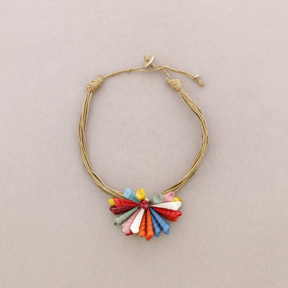 SNAILS FLOWER SHORT NECKLACE