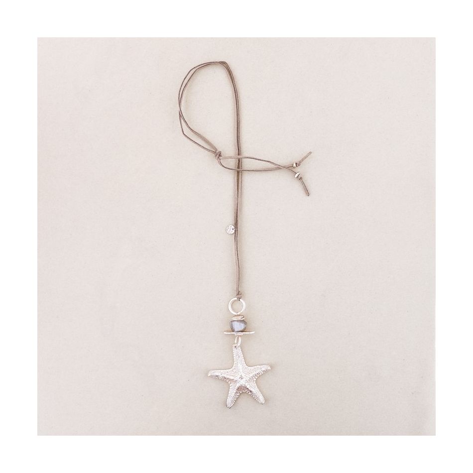 COLLAR LARGO COLGANTE ESTRELLA DE MAR
