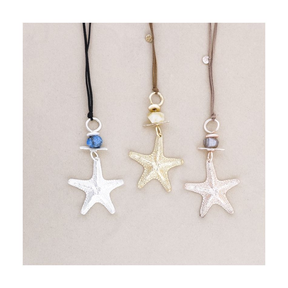 COLLAR LARGO COLGANTE ESTRELLA DE MAR