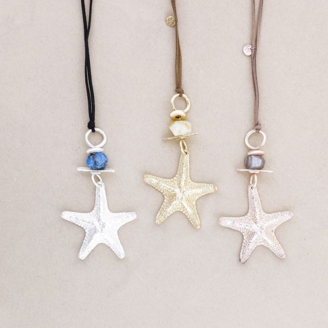LONG STARFISH PENDANT NECKLACE