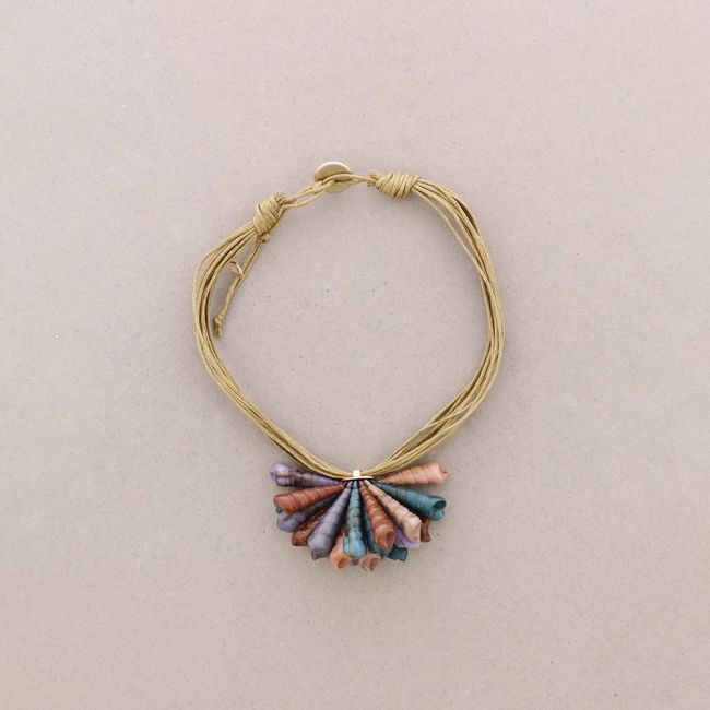 SNAILS FLOWER SHORT NECKLACE
