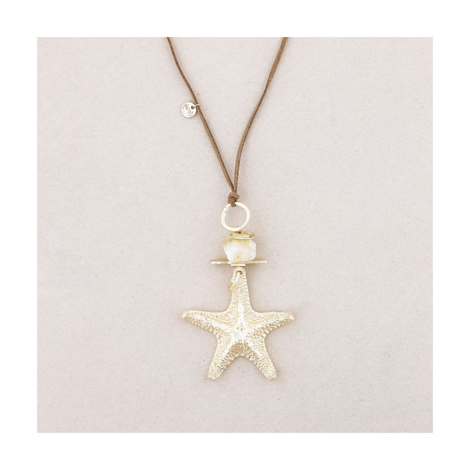 LONG STARFISH PENDANT NECKLACE
