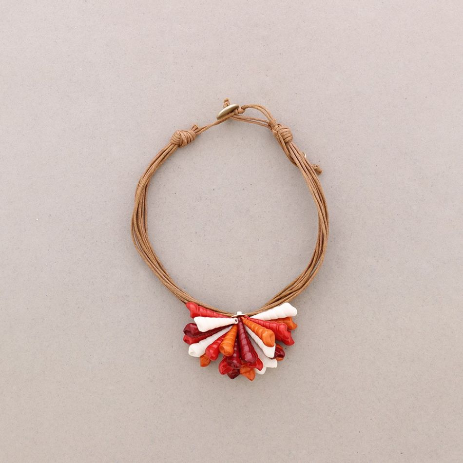 SNAILS FLOWER SHORT NECKLACE