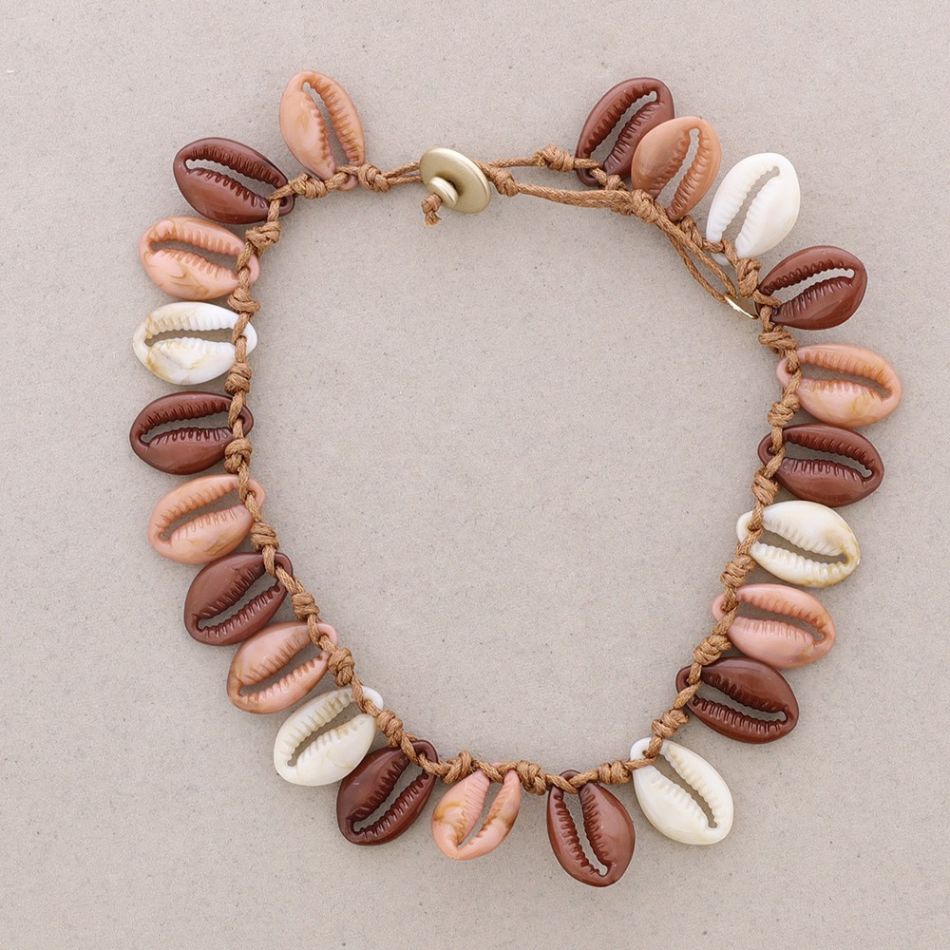 RESIN SHELL SHORT NECKLACE