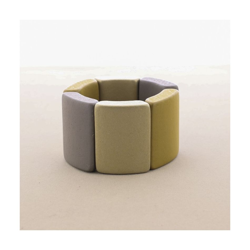 PULSERA ELÁSTICA CUENTAS MADERA
