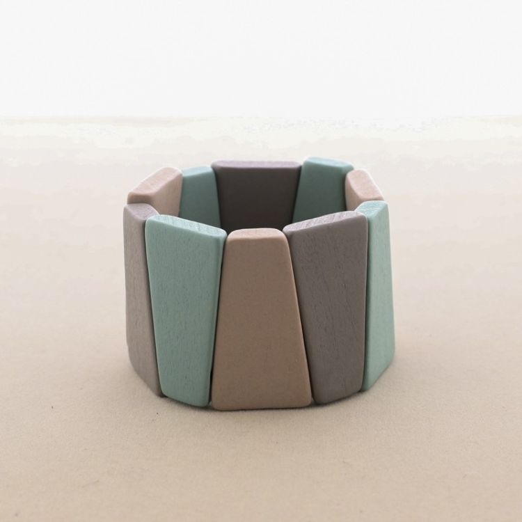 ELASTIC BRACELET WITH WOODEN BEADS 2