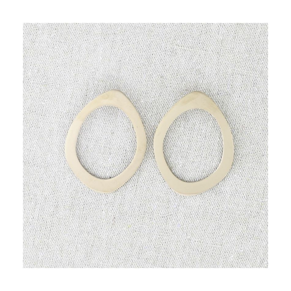 IRREGULAR RING STEEL EARRINGS