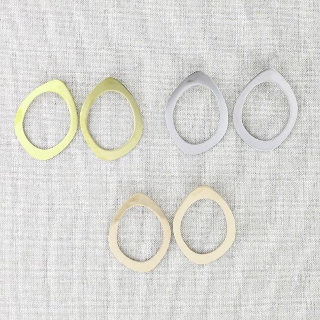 IRREGULAR RING STEEL EARRINGS
