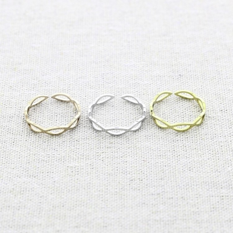 ANILLO AJUSTABLE ACERO FORMA DE OCHO 2