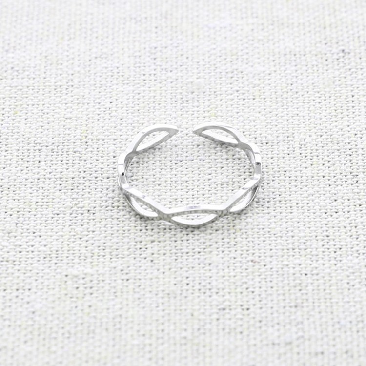 ANILLO AJUSTABLE ACERO FORMA DE OCHO