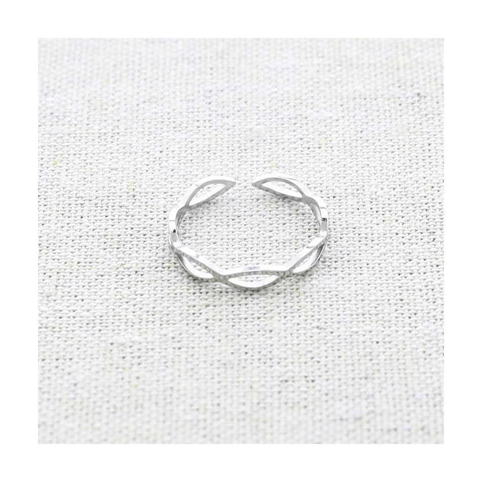 ANILLO AJUSTABLE ACERO FORMA DE OCHO