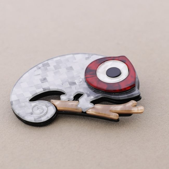RESIN CHAMELEON BROOCH