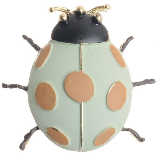 MATTE ENAMEL METAL INSECT BROOCH