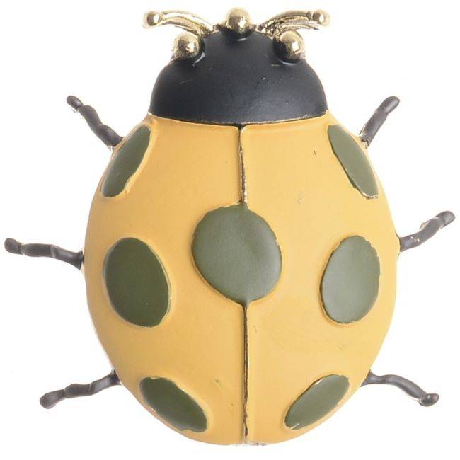 MATTE ENAMEL METAL INSECT BROOCH