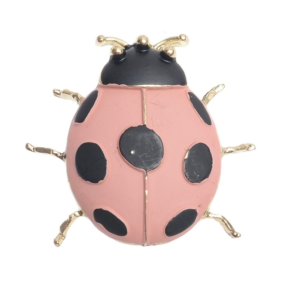 MATTE ENAMEL METAL INSECT BROOCH