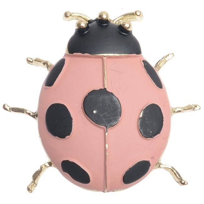 MATTE ENAMEL METAL INSECT BROOCH