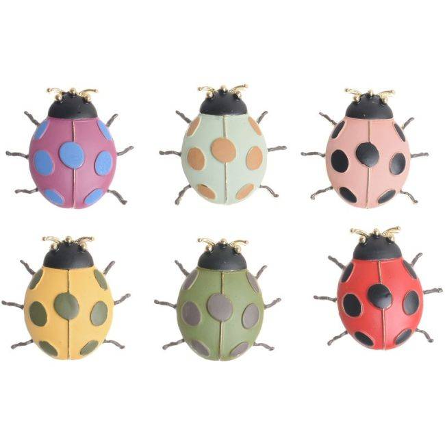 MATTE ENAMEL METAL INSECT BROOCH