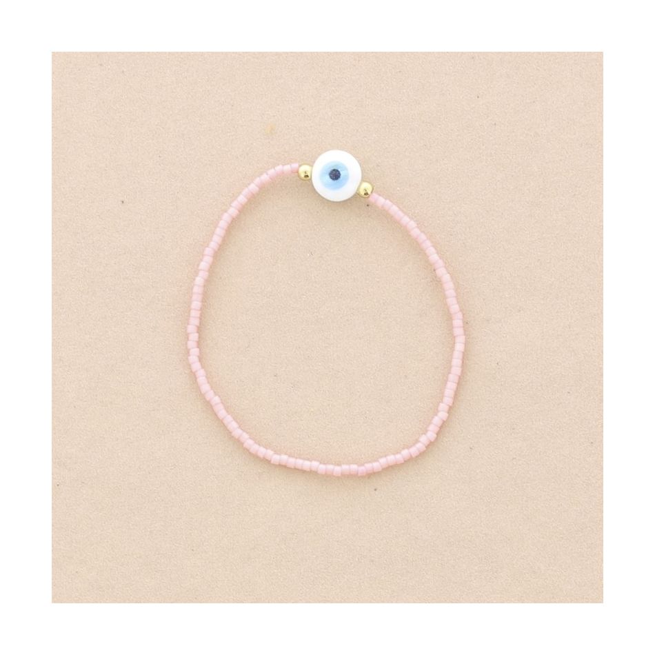 PULSERA GOMA OJO TURCO IMI. MIYUKI