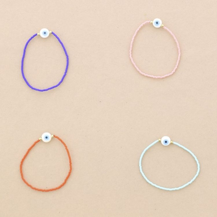 IMI TURKISH EYE ELASTIC BRACELET. MIYUKI 2